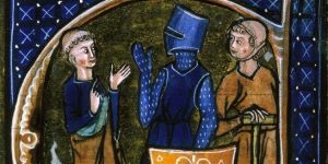 Illustration, Un clerc et un chevalier